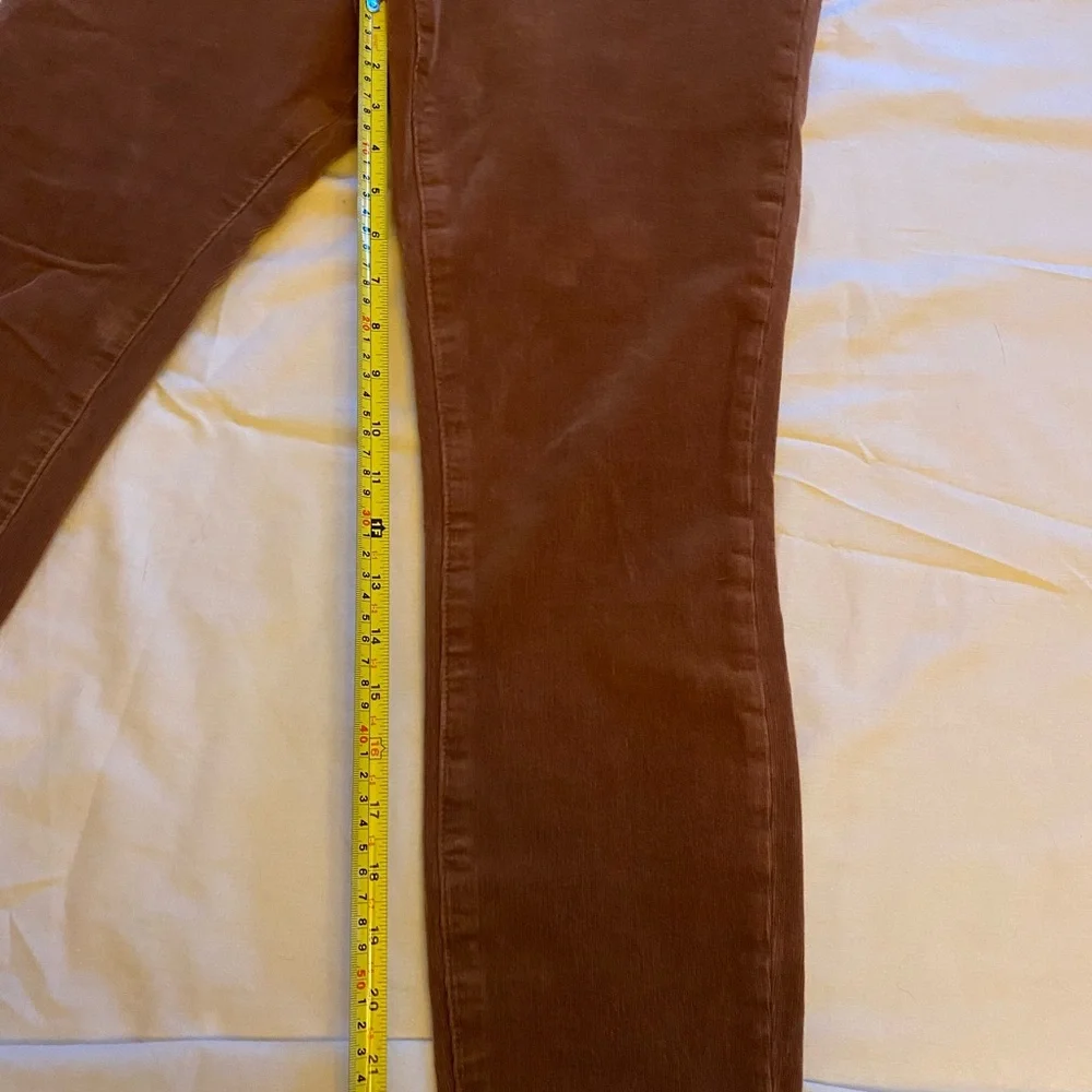 Anthropologie Pilcro and the Letterpress women’s caramel Skinny corduroy pants - Picture 6 of 11
